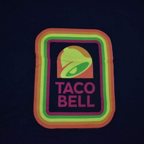 Taco Bell Mens Classic Logo Black Shirt New - Picture 2 of 2